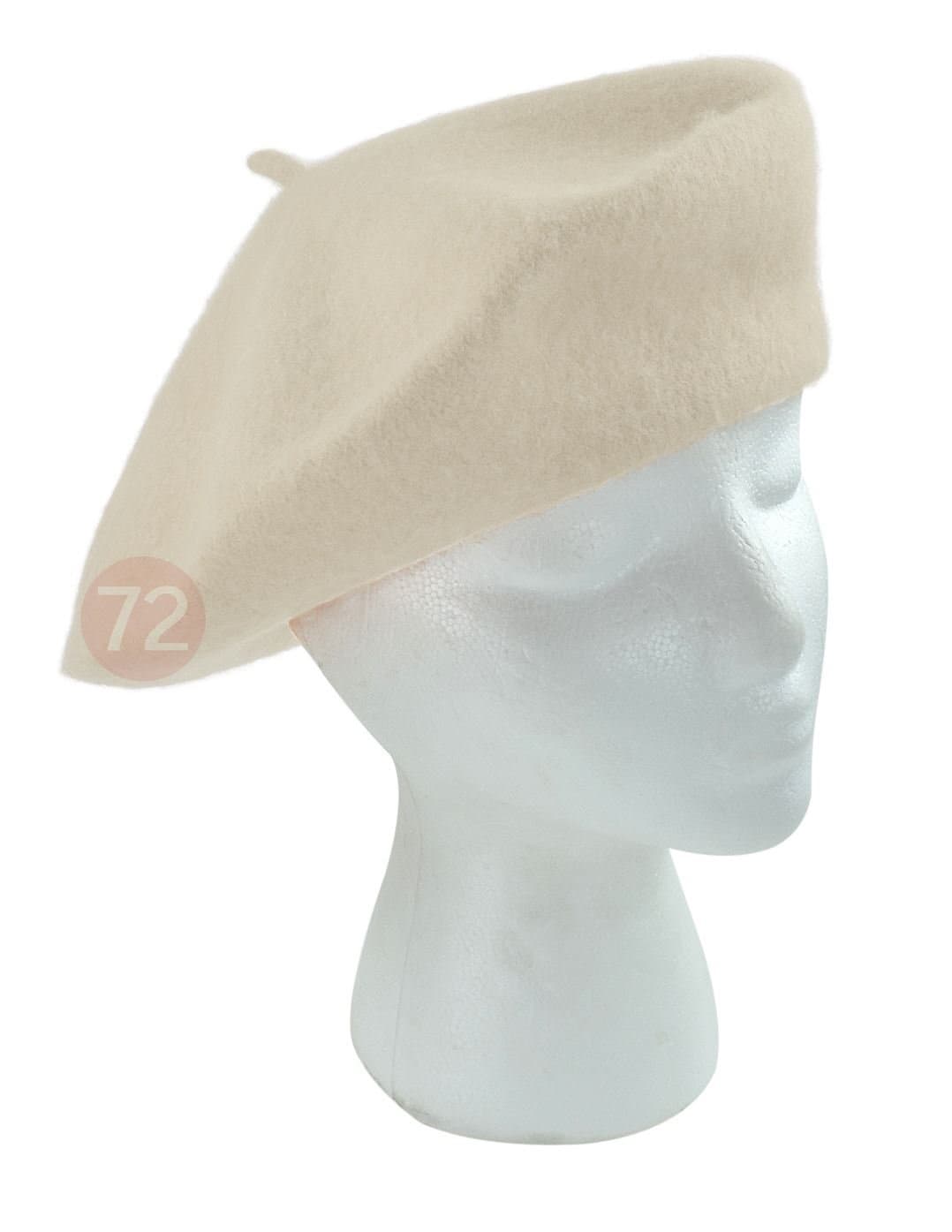 True Wool Beret Ivory Color For Women