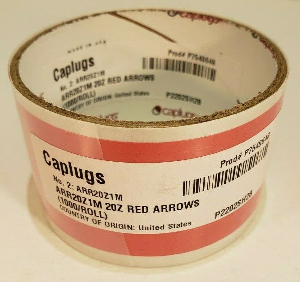 ARR20Z1M ARROW, INSPECTION, RED 1/8X3/16 1K/ROLL