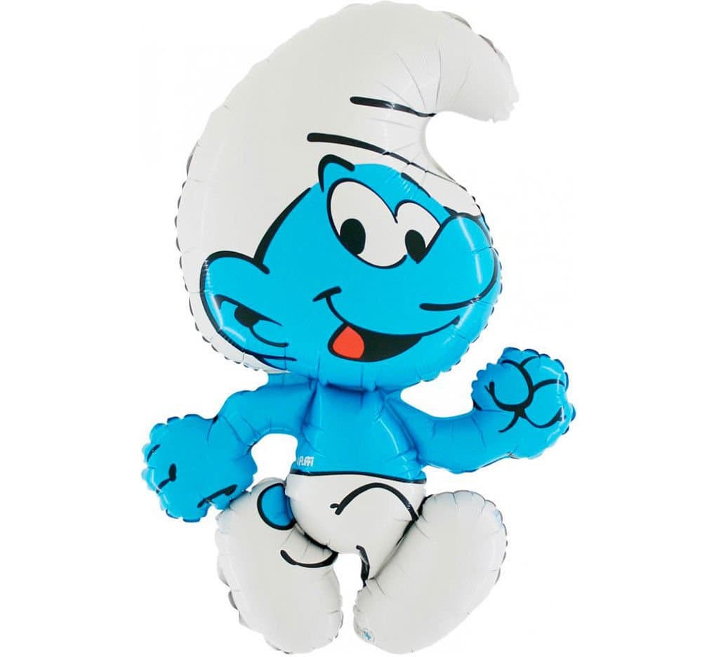 BallonimSmurfs Balloons Approx. 80 cm Foil Balloon Party Decoration Birthday