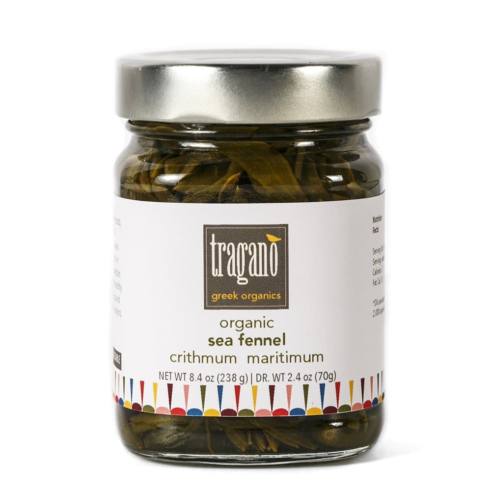 Tragano Greek Organics Sea Fennel (Kritamo, Rock Samphire)- USDA-Certified Organic, Natural, and Gluten-Free - (8 Ounces)