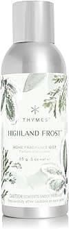 Thymes Home Fragrance Mist – Room Air Fresheners for Home Long Lasting – Air Freshener Spray – Pine Room Spray with with Crisp Notes of Sage, Eucalyptus, & Cypress Needles (Highland Frost, 3 oz)