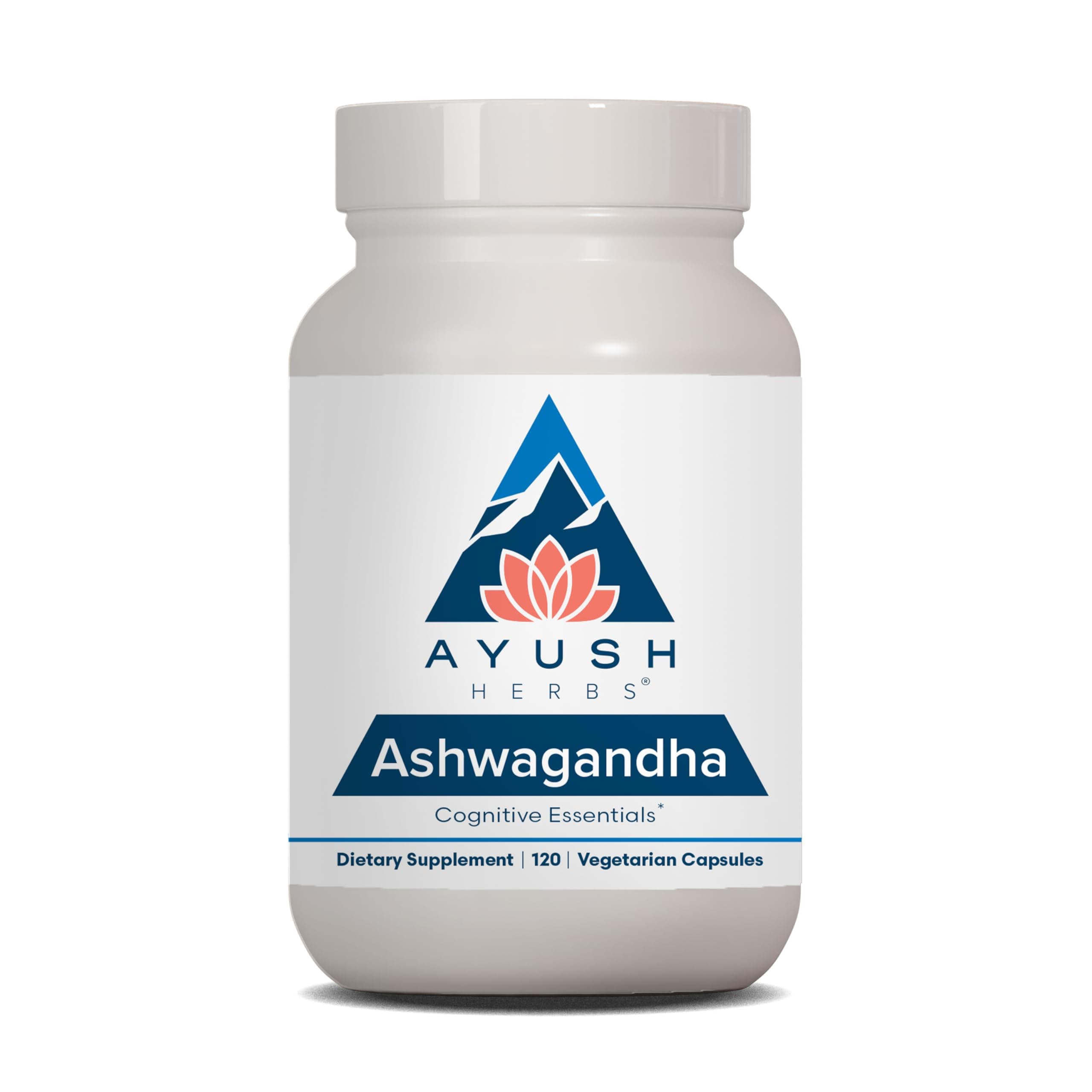 Ayush Herbs Ashwagandha Capsules - Ashwagandha for Men & Women, Ashwagandha Supplements, Pure Ashwagandha Root Powder for Stress, 500mg per Pill - 120 Vegetarian Caplets (1 Count)