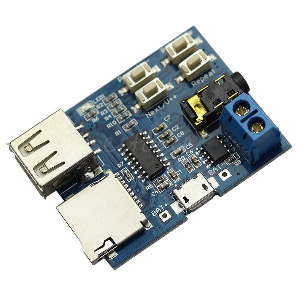 MP3 USB Flash Drive Micro SD TF Card Player Lossless Decoder Amplifier Board Module by Envistia Mall