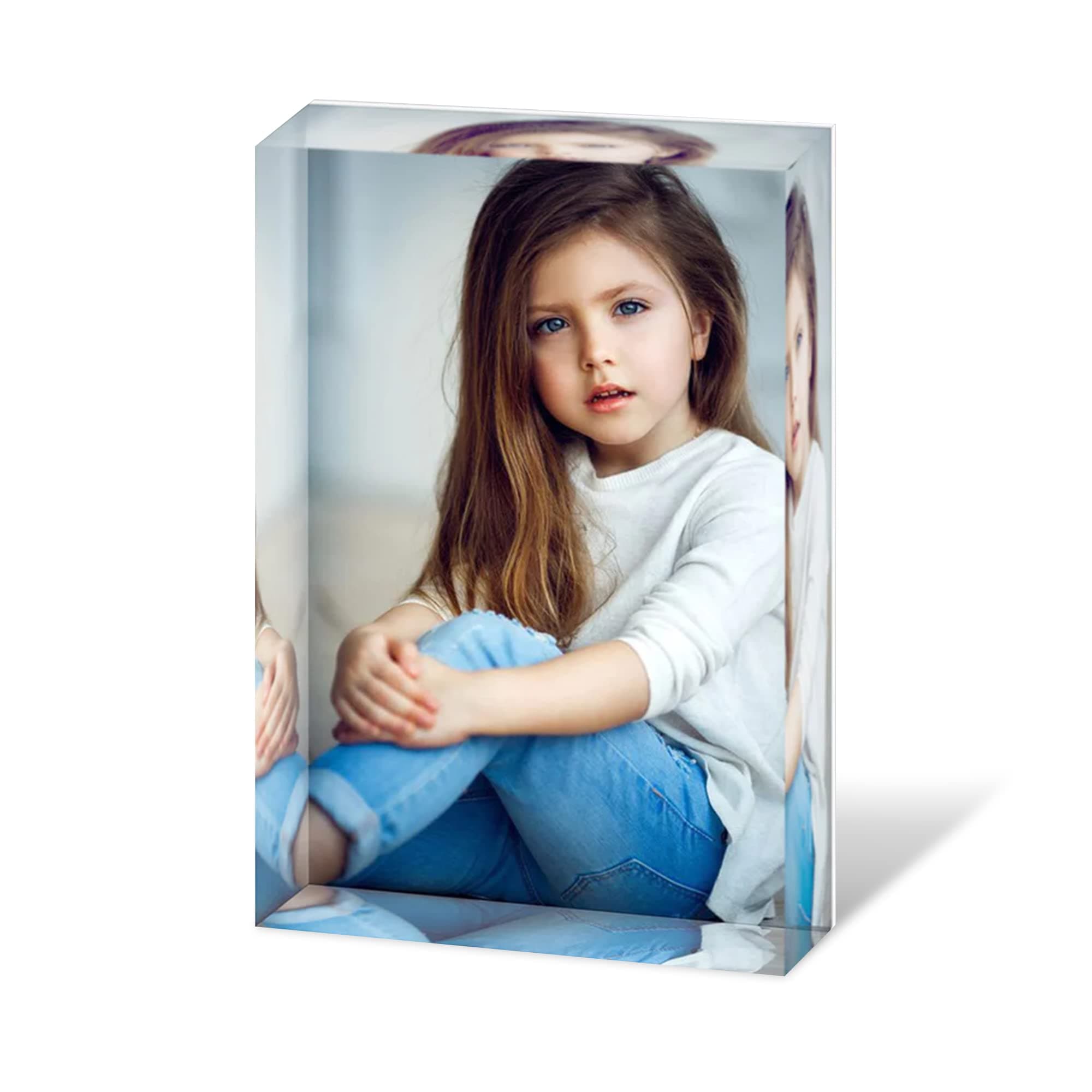 CREATOR Memories Custom Acrylic Photo Print Cube, Transform Your Favorite Family, Pet, Or Wedding Digital Photos Into Modern-Museum Quality Works of Art On Durable Acrylic Photo Cubes (4x6)