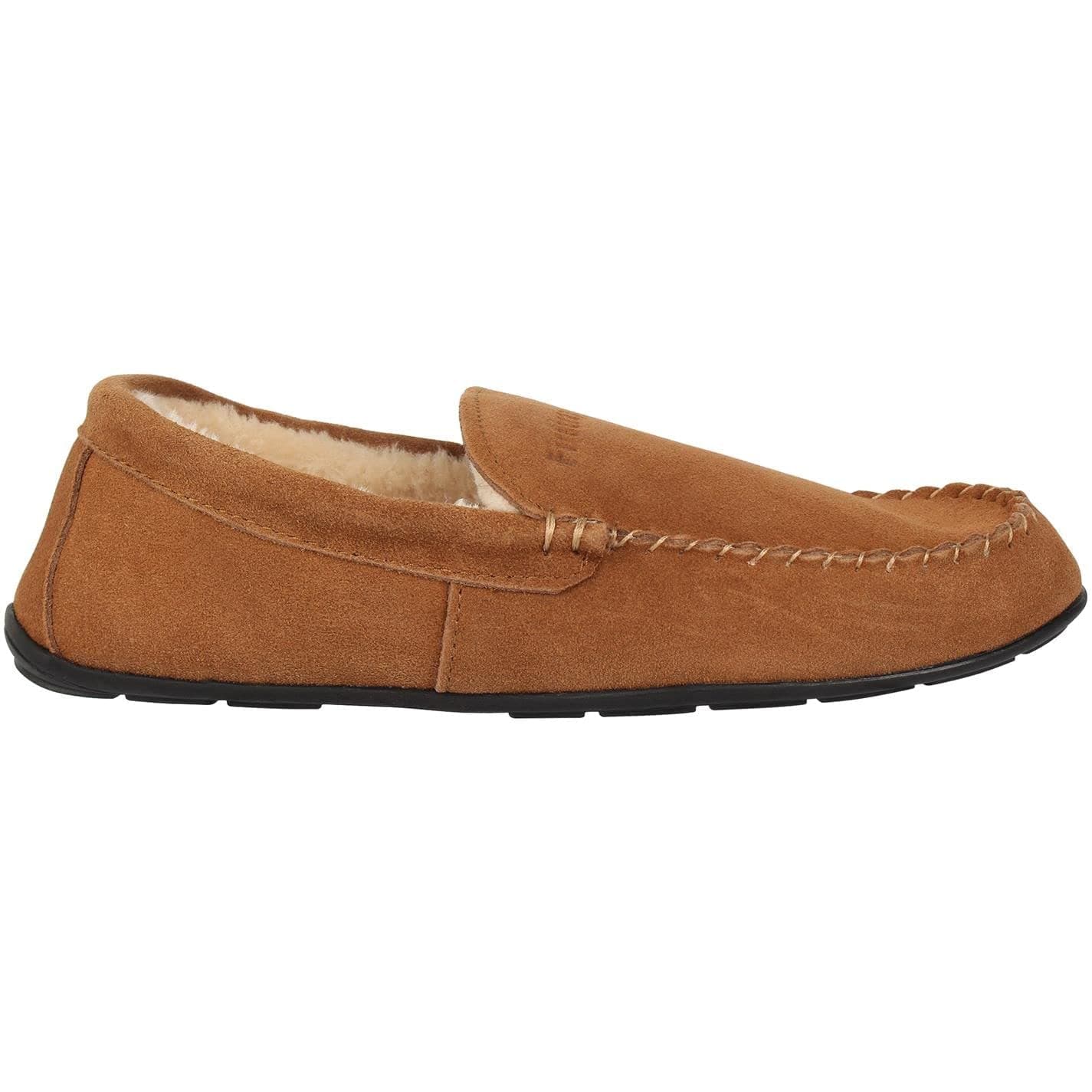 Firetrap Mens Moccasin Slippers Comfortable Breathable Tan 7.5
