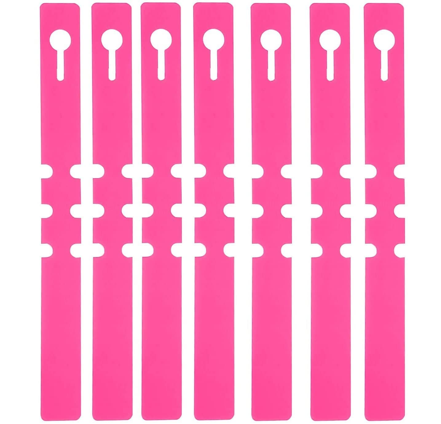 KINJOEK 1200 PCS Pink Plant Labels Tags, Adjustable Wrap Around Waterproof Hanging Garden Tree Tags Plant Loop Tag for Identifying Various Outdoor Nursery Plants Flowers, 2x20cm