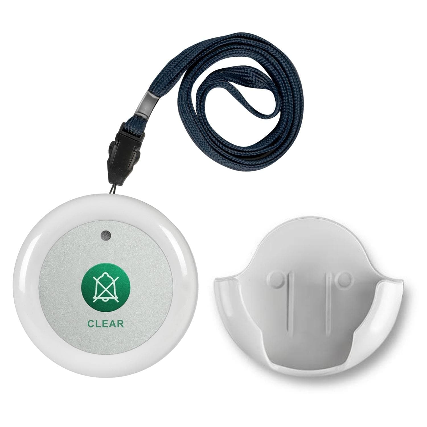 Wireless Call Reset Button Caregiver Clear Call Button Compatible with Wireless Nurse Call System Pager Monitoring Unit CMU for Nurses Home Service Staff Office Clinic