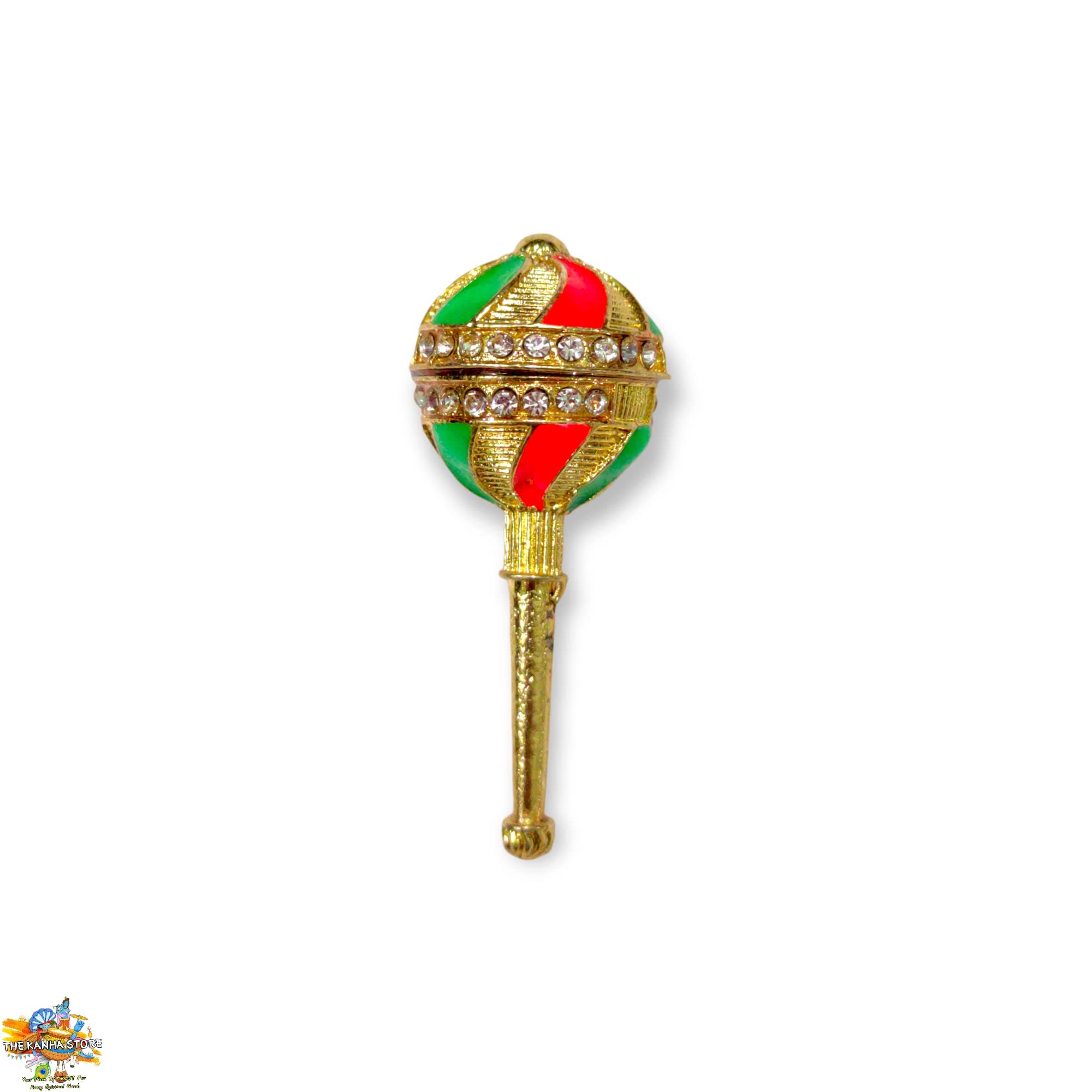 Brij Sugandha Hanuman ji Gada Toy – for Bajrang Bali Metal 1.5 Inch Small Mukdar for Laddu Gopal Play Toy | by The Kanha Store (1)