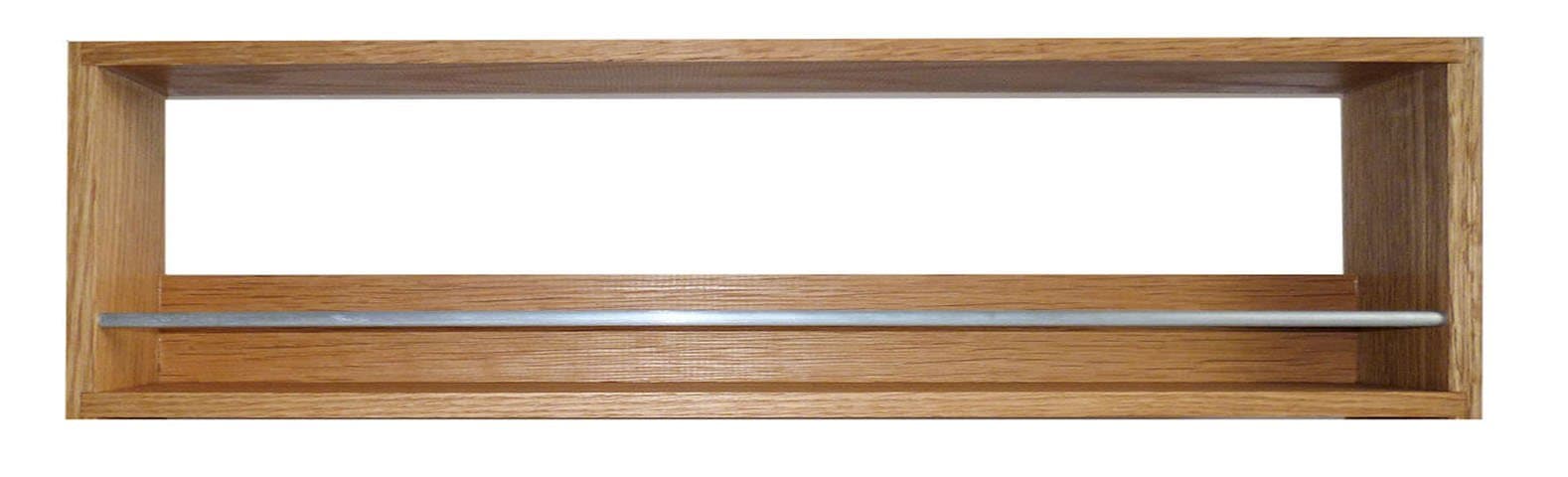 Solid Oak Spice Rack 1 Tier Holds Up to 11 Schwartz Spice & Herb Jars