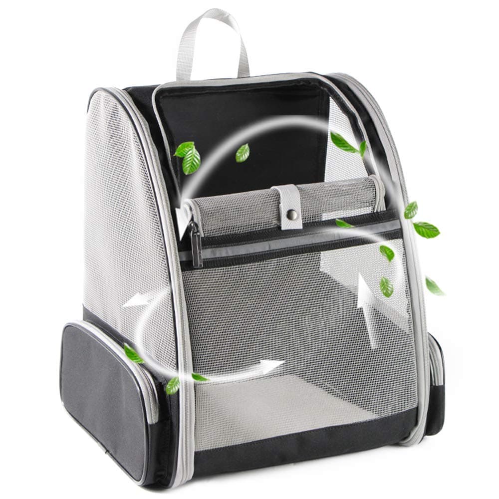 Texsens Innovative Traveler Bubble Backpack Pet Carriers for Cats and Dogs (Grey)
