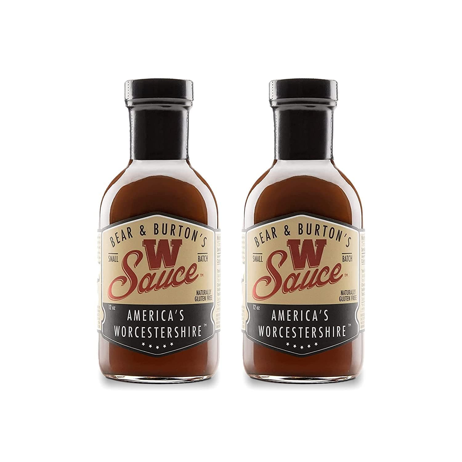 Bear and Burtons W Sauce | Distinctive Worcestershire Sauce Blend | Perfect for Steaks, Dressings & Marinades | 12 Oz - Pack of 2