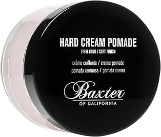 - Baxter of California Hard Cream Pomade for Men | Natural Finish | Firm Hold | Hair Pomade