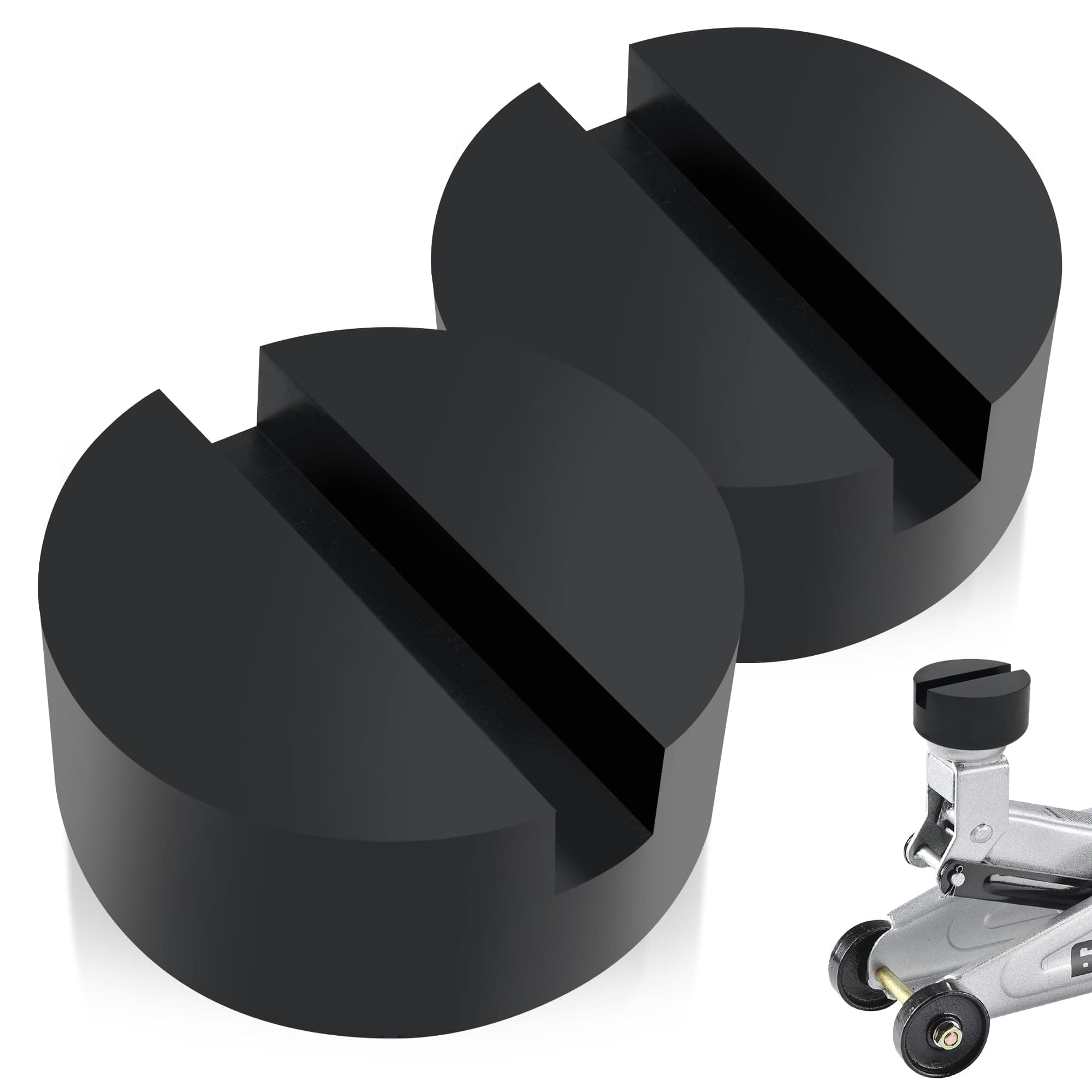 TONDA Floor Jack Rubber Pad, Universal Jack Pad Adapter, Pinch Weld Side Frame Rail Protector (2 Pack)