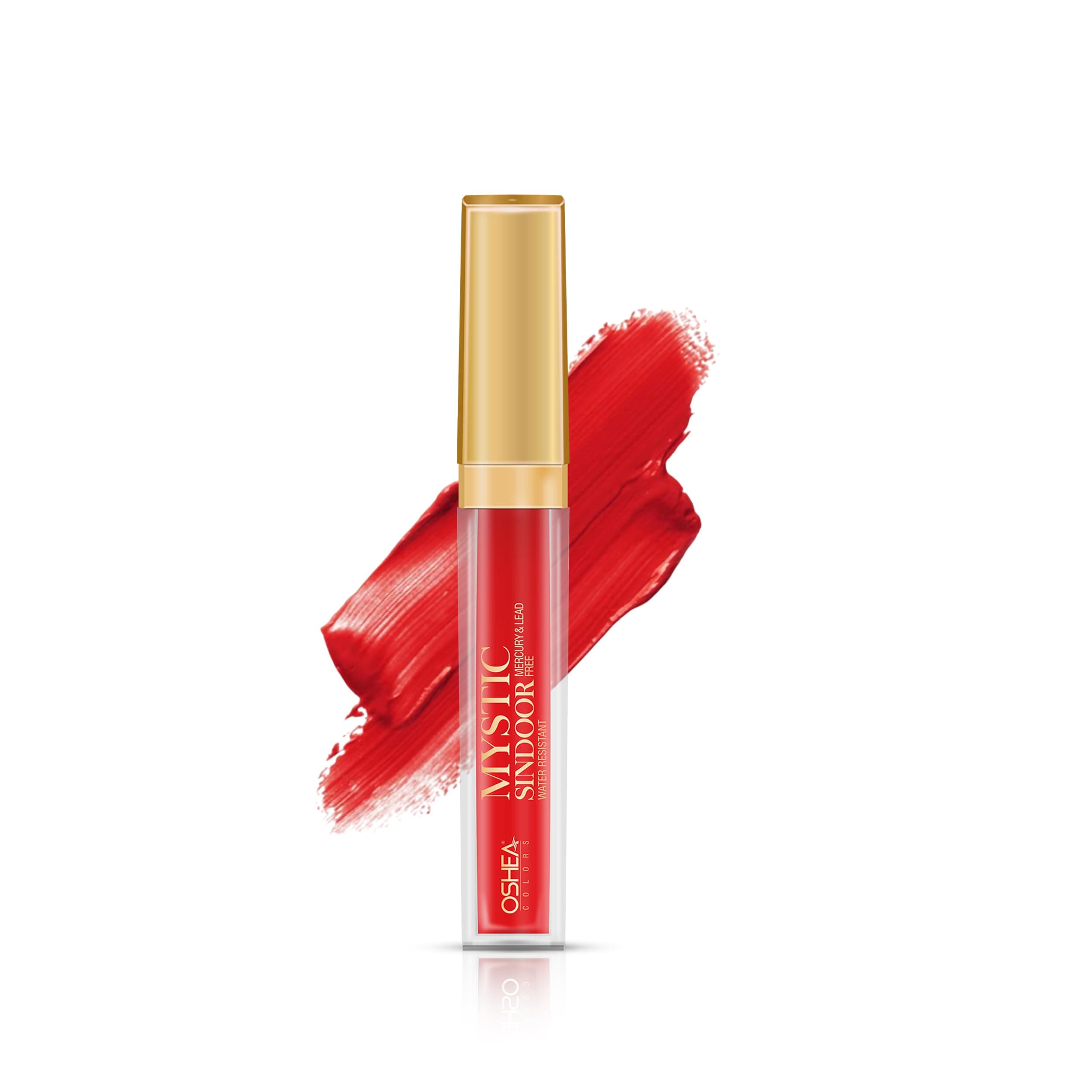 Oshea Herbals Colors Mystic Long Lasting Water Resistant & Smudge Proof Liquid Sindoor | Mercury & Lead Free (Red) 6Ml