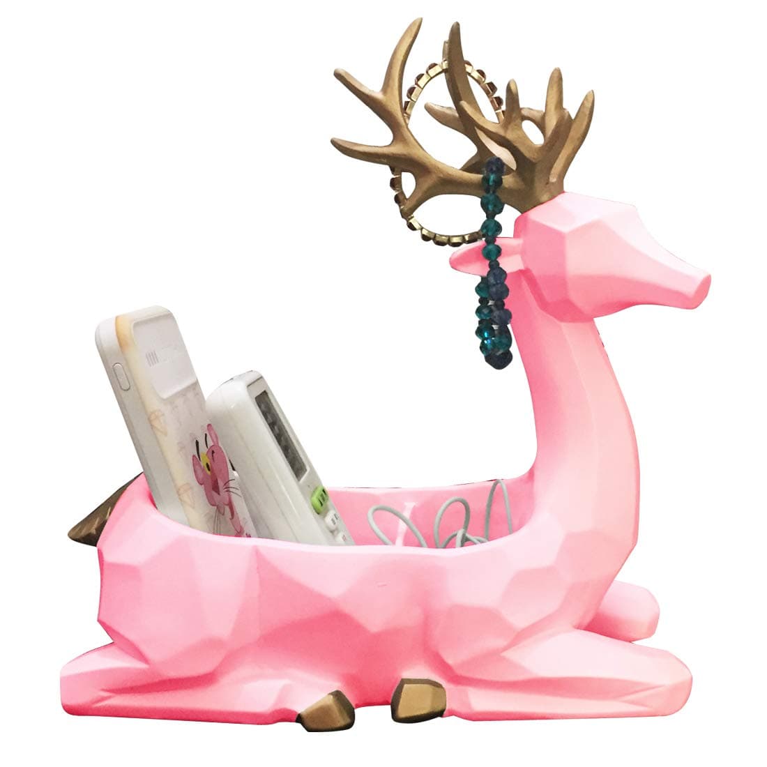 Key Hanger, Jewelry Organizer, Phone Power Bank Organizer, Remote Control Organizer 3 Slot Storage Rack for Home Office Desktop Case Candy Holder