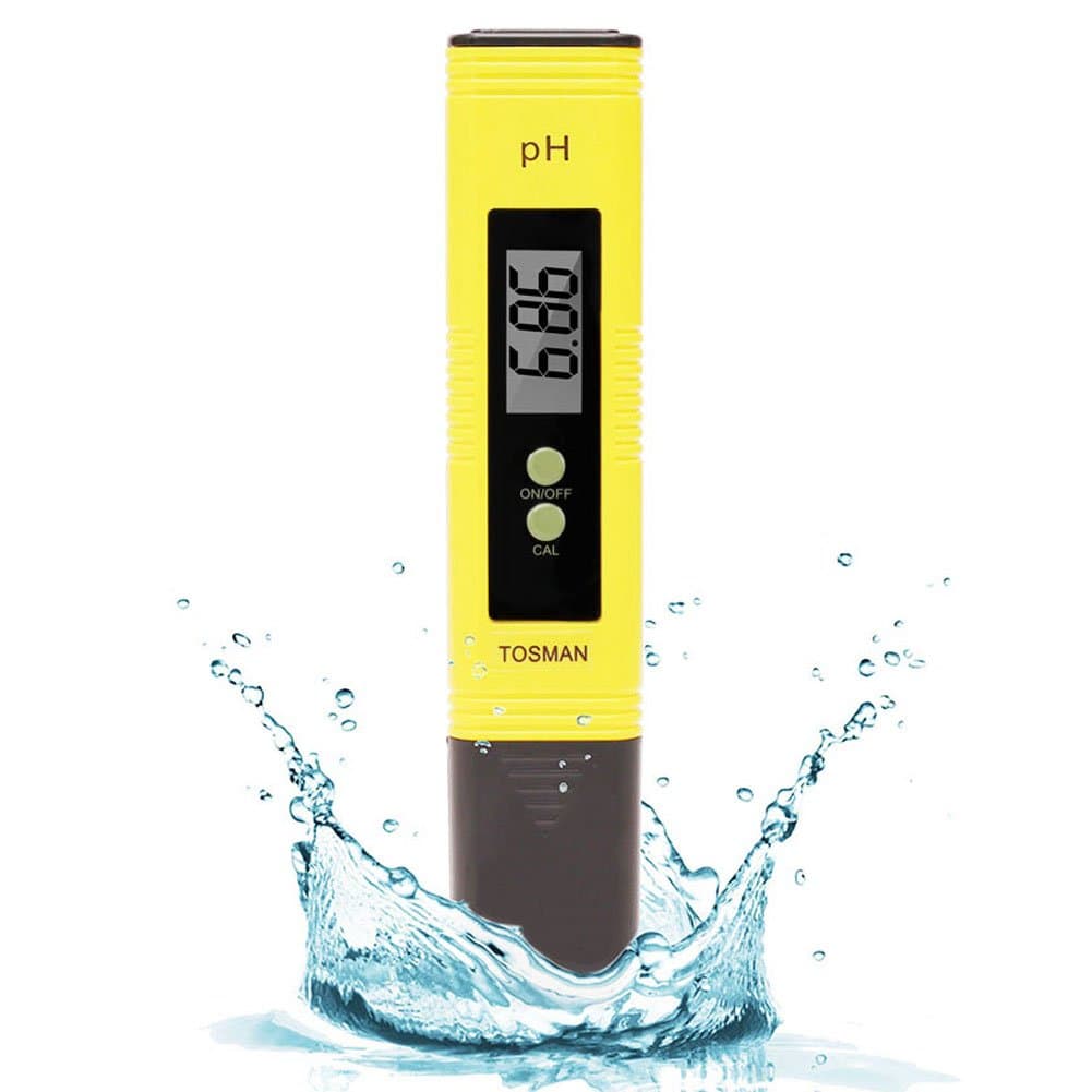 Tosman Digital pH Meter Pocket Size Water Quality Tester ATC pH Indicator Auto Calibration Accurate Reliable Quick Response Within Seconds for Kitchen Drinking Water, Swimming Pool, Fish Globe