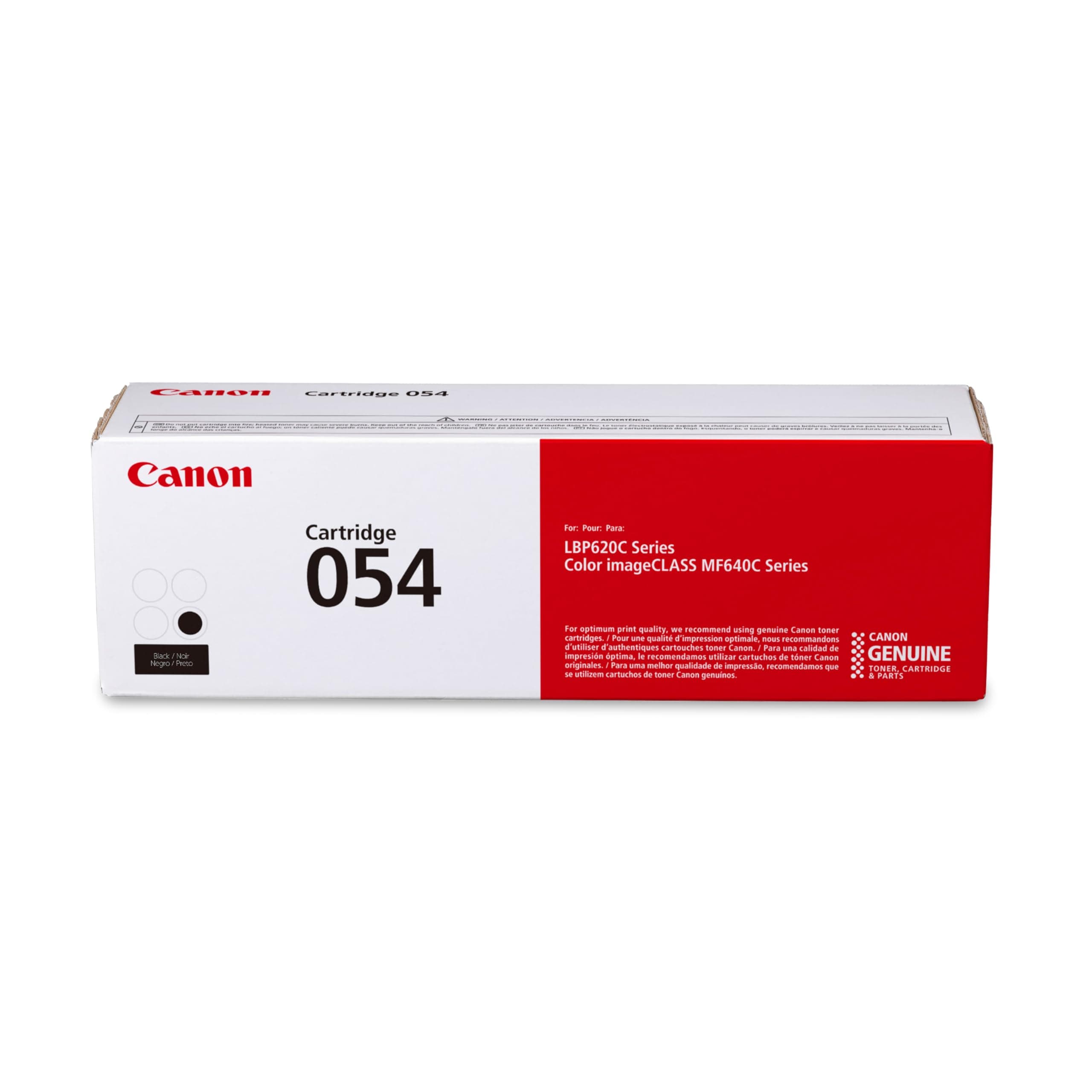 Canon Genuine 054 Black Toner Cartridge Compatible with LBP622Cdw, LBP623Cdw, MF641Cdw, MF642Cdw, MF644Cdw