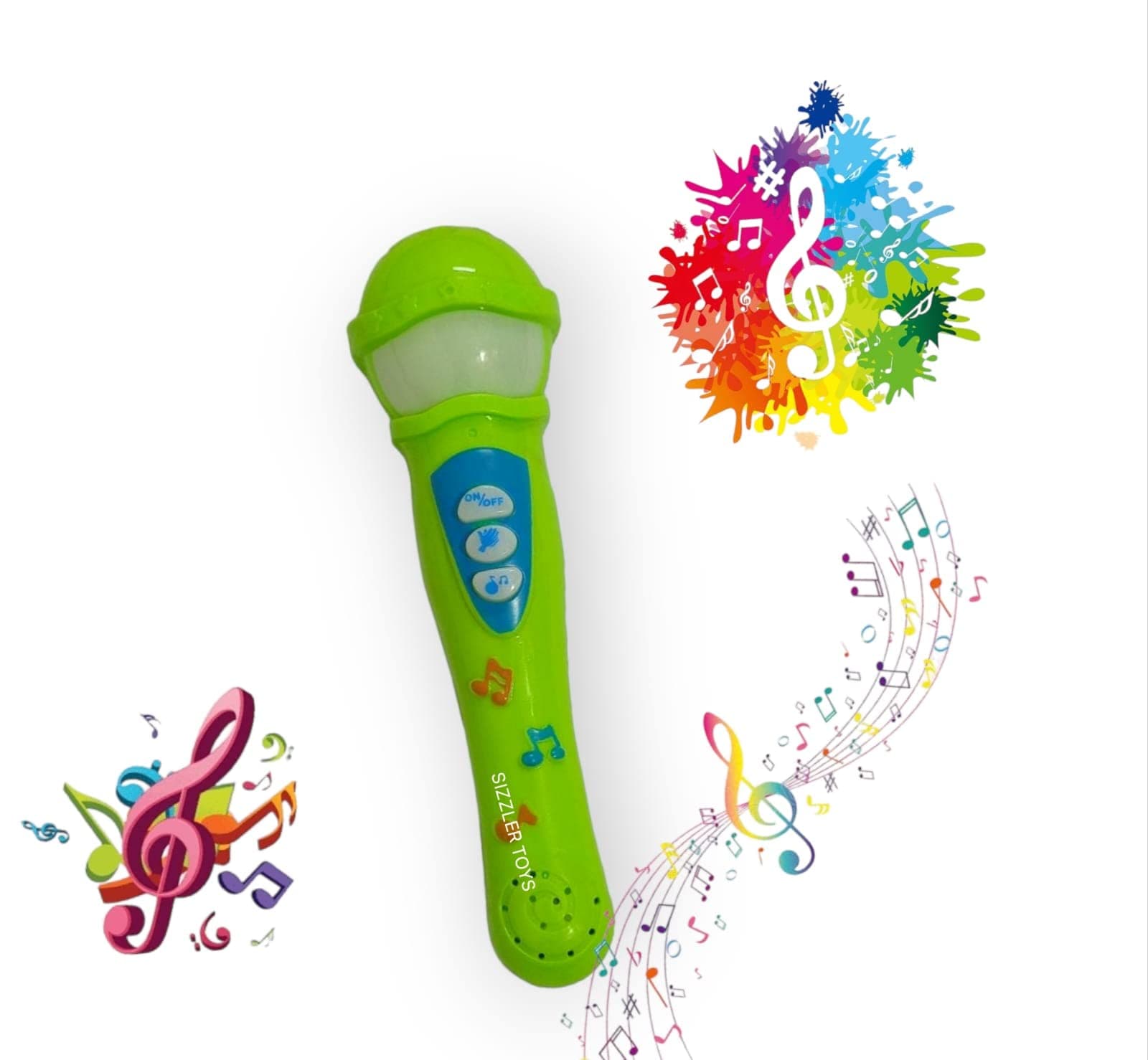 SIZZLER TOYS Intro Musical Show Microphone Mic for Kids/Musical & Lightning /(Battery Operated) Only for Playing Purpose(Multi Colour)