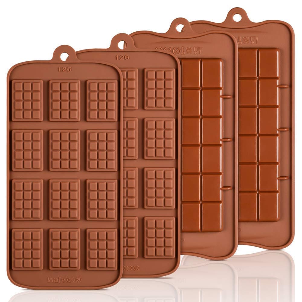 Silicone Break Apart Chocolate Molds - Candy Protein and Energy Bar Silicone Mold