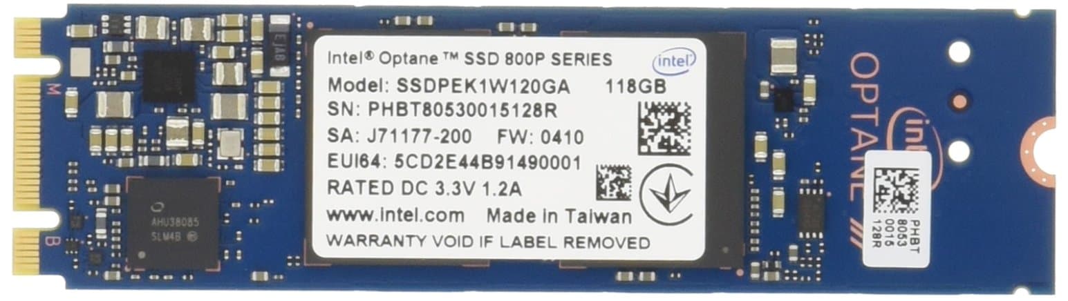Intel Corporation INT-SSDPEK1W120GA01 Optane SSD 800p Series (118GB M.2 80mm PCIe 3.0 3D XPoint) Generic Single Pack