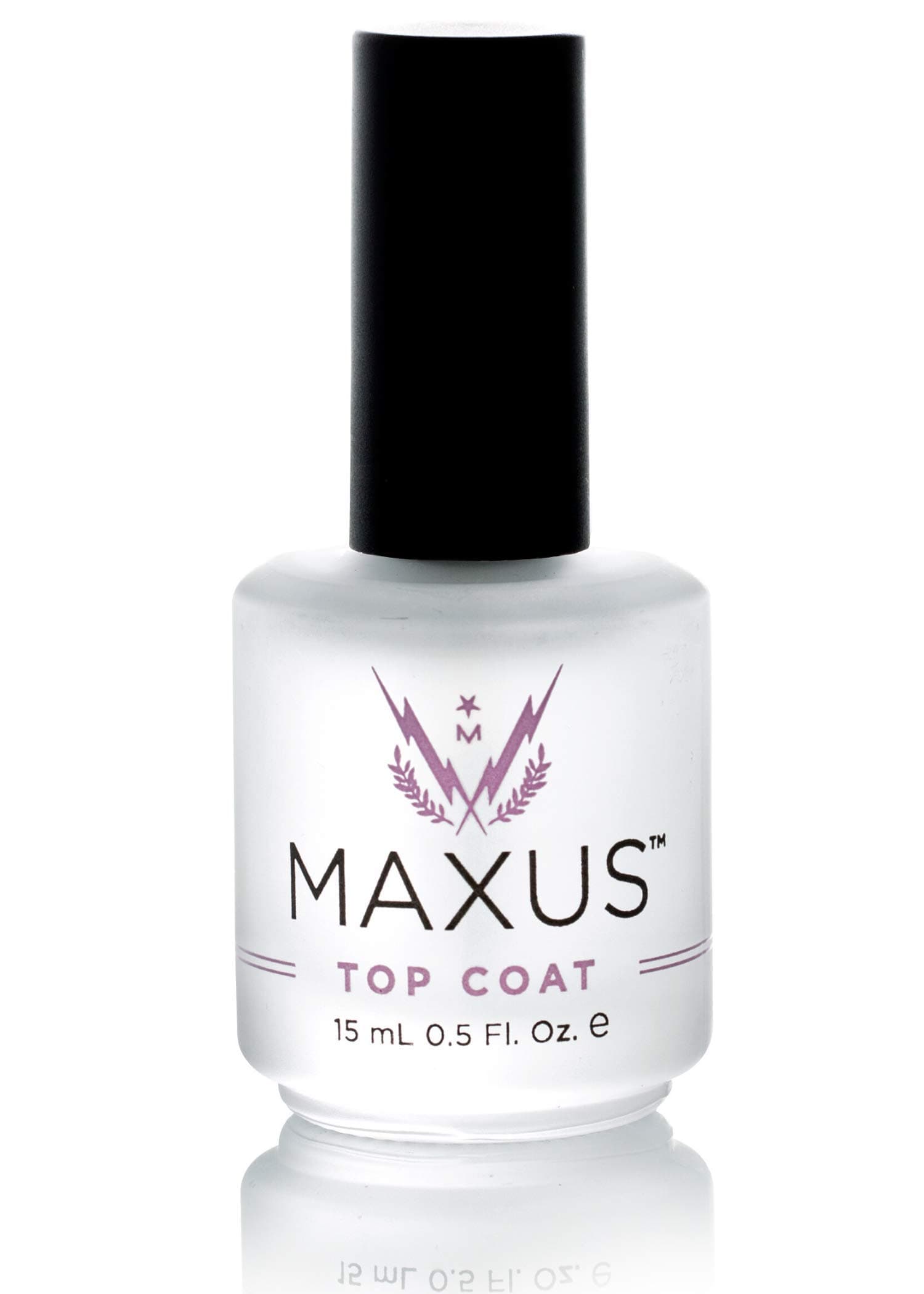 Maxus NailsTop Coat Nail Polish with High Shine, Quick-Drying, Clear.5 Oz.