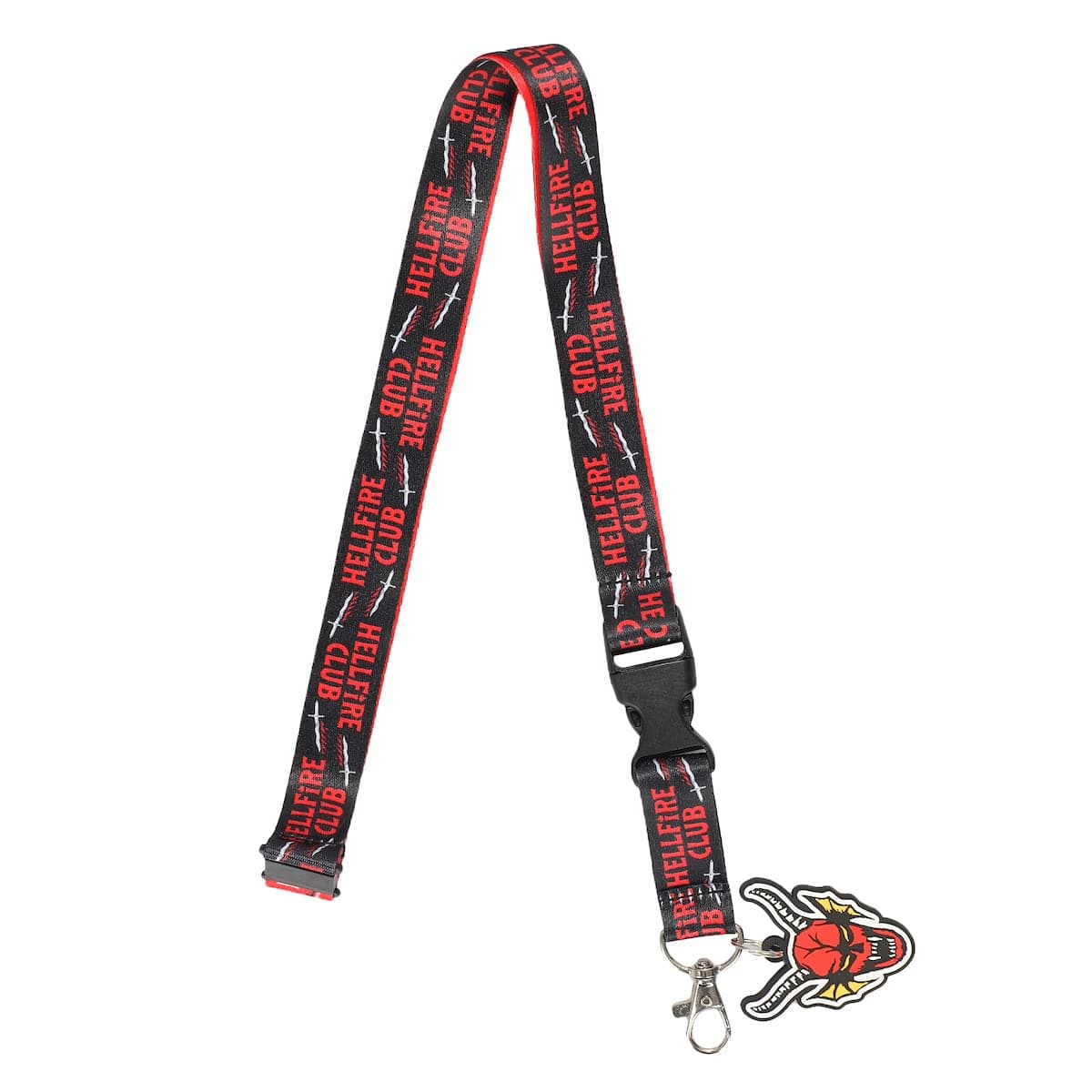 BioworldStranger Things Hellfire Club Lanyard with Breakaway Metal Charm and ID Sleeve