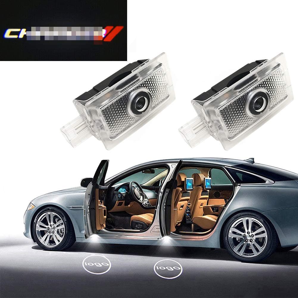 Eastfly Car Door LED Logo for Dodge Projector Ghost Shadow Charger Avenger Magnum, Entry Welcome Lamp Logo Light, LED Courtesy Step Lights Ground Lamp Kit Replacement (2. Charger Emblem for Charger)