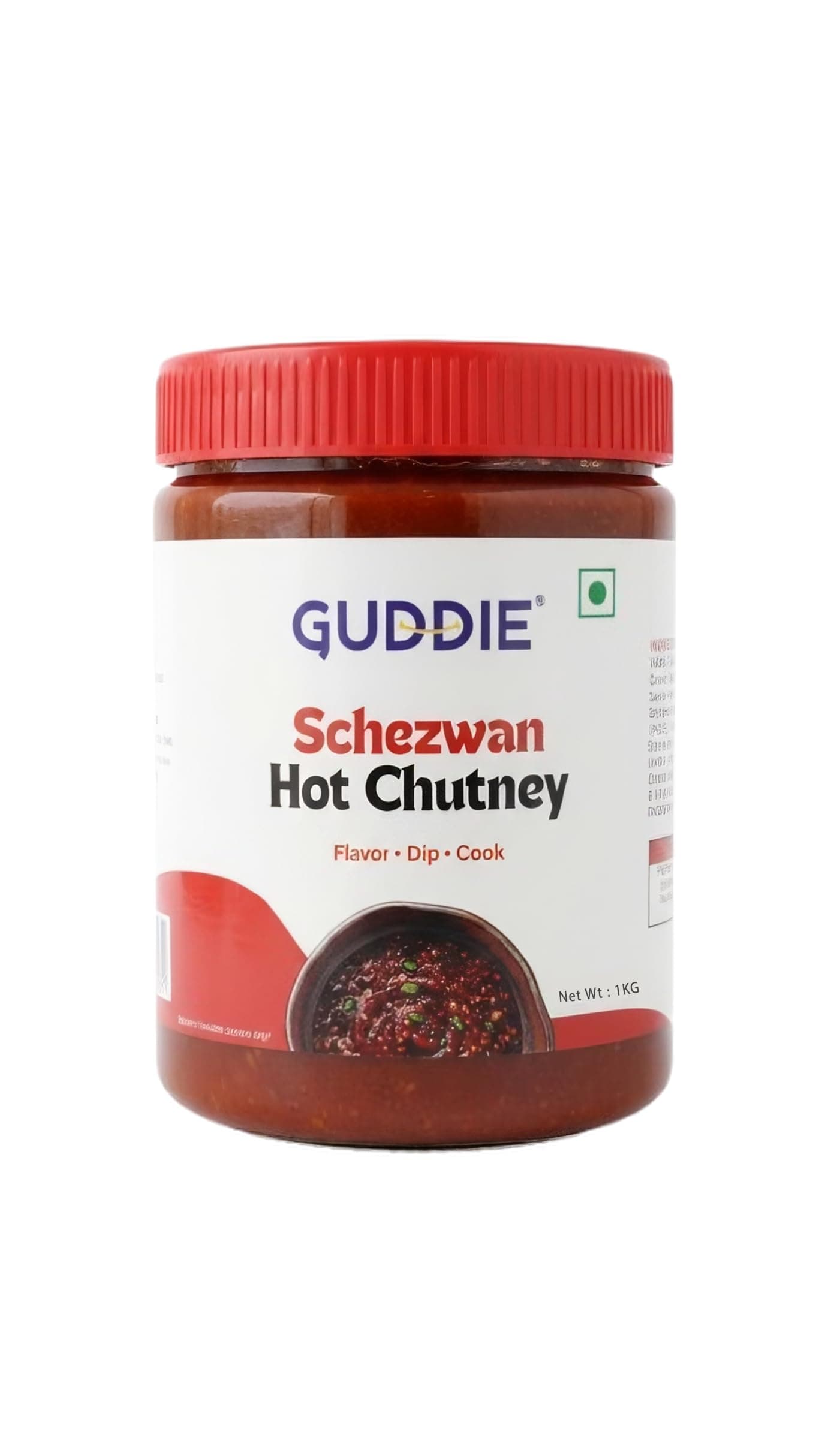 Guddie Szechuan Sauce Spicy Dip, Blended with Seasonings, 1 Kg