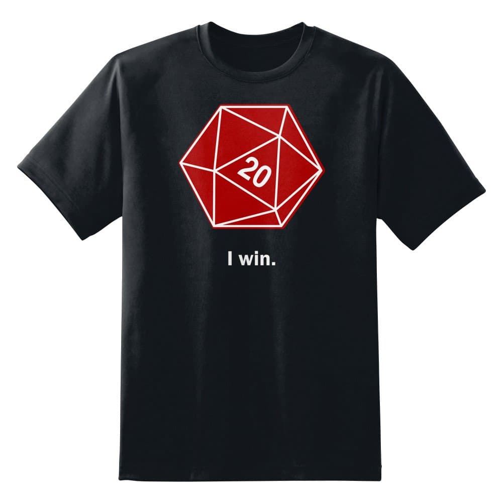 Sexy Hackers I Win D20 Dice Men's Unisex T-Shirt