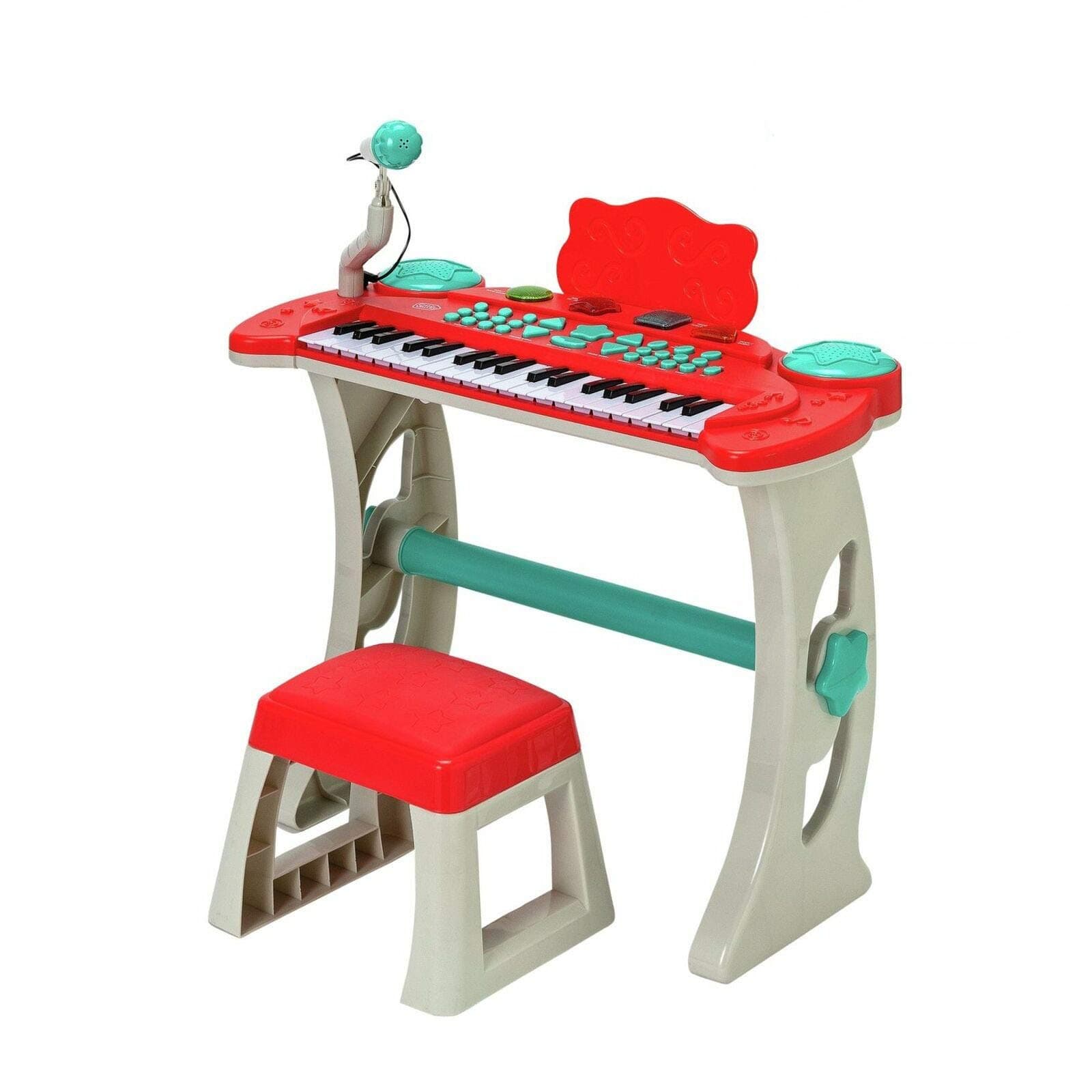 UTPChad Valley Keyboard Stand and Stool - Red
