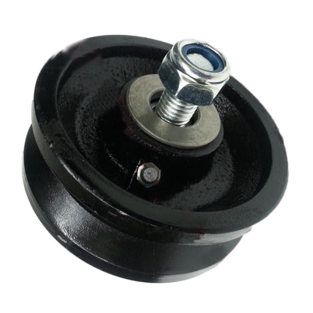 New 4" Cast Iron V Groove Wheel Roller Bearing Grease Fitting Rolling Sliding Gates