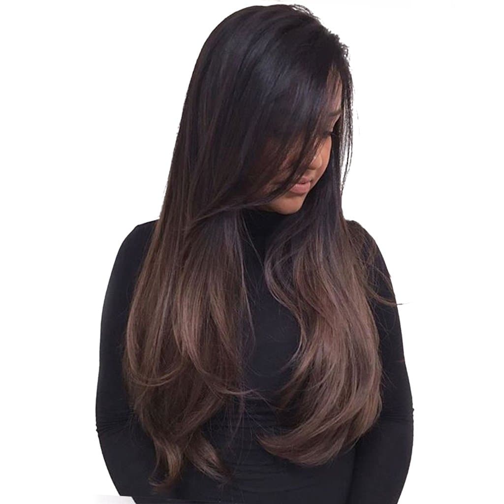 Cyruss 24'' 63cm Synthetic Long Straight Fashion Women's Cosplay Party Wig With Free Wig Cap Black