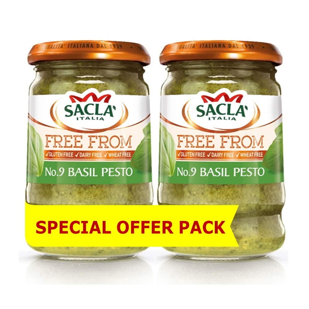 Italian Pesto Basil Sauce Free From 190 gms (Pack of 2)