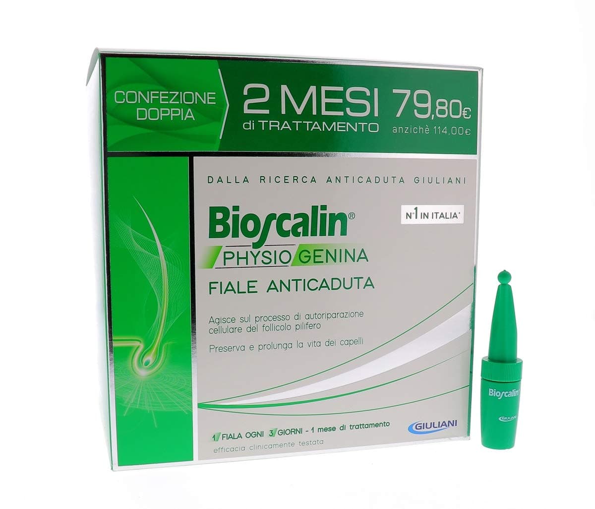 Bioscalin Physiogenina Fiale Capelli Anticaduta Uomo E Donna 20 Fiale Da 3,5 ml