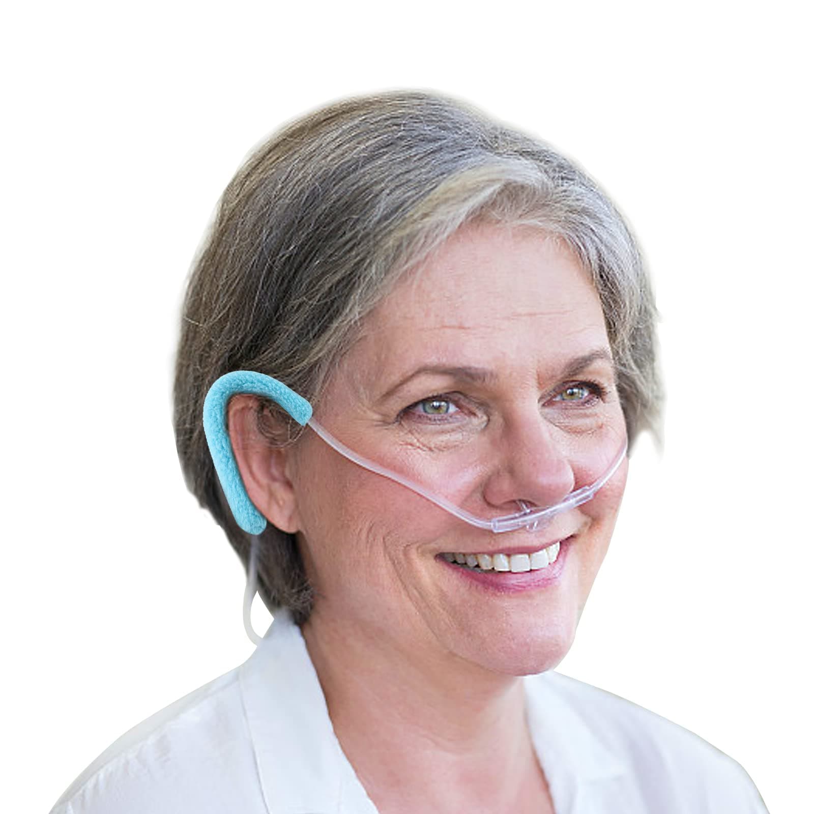 4 Packs Soft Nasal Oxygen Cannula Ear Cushions, Comfort Ear Protector to Wrap Oxygen Cannula Nasal Tubing for Oxygen Users Relieving Ear Soreness Pain