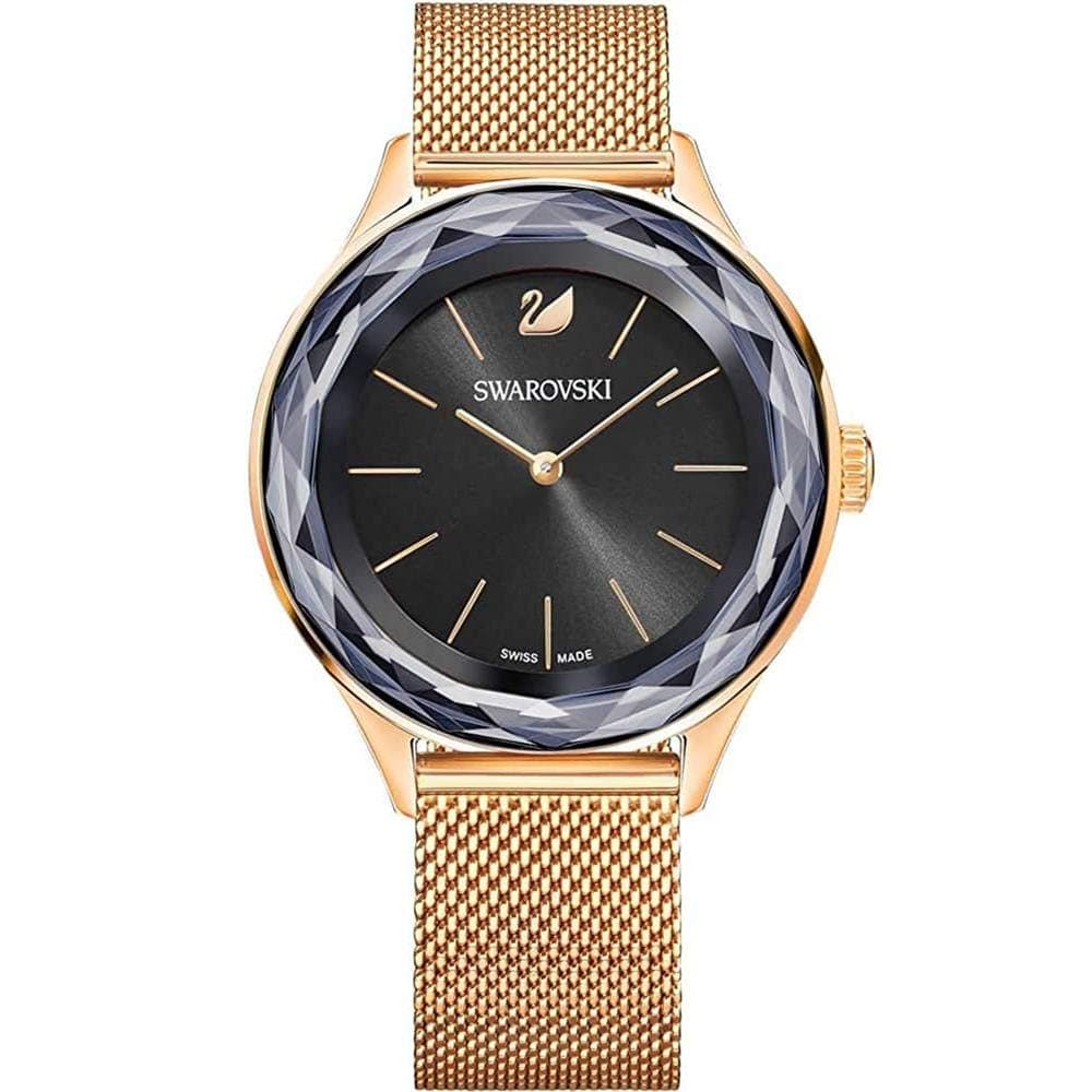 SwarovskiLadies Octea Nova Rose Gold Plated Mesh Watch 5430424