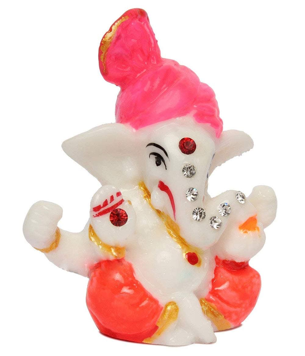 Satre Online and MarketingSatre Online and Marketing 3.5" Pheta/Pagdi/Turban Ganesha/Ganpati - Idol/Figurine/Statue/Sculpture