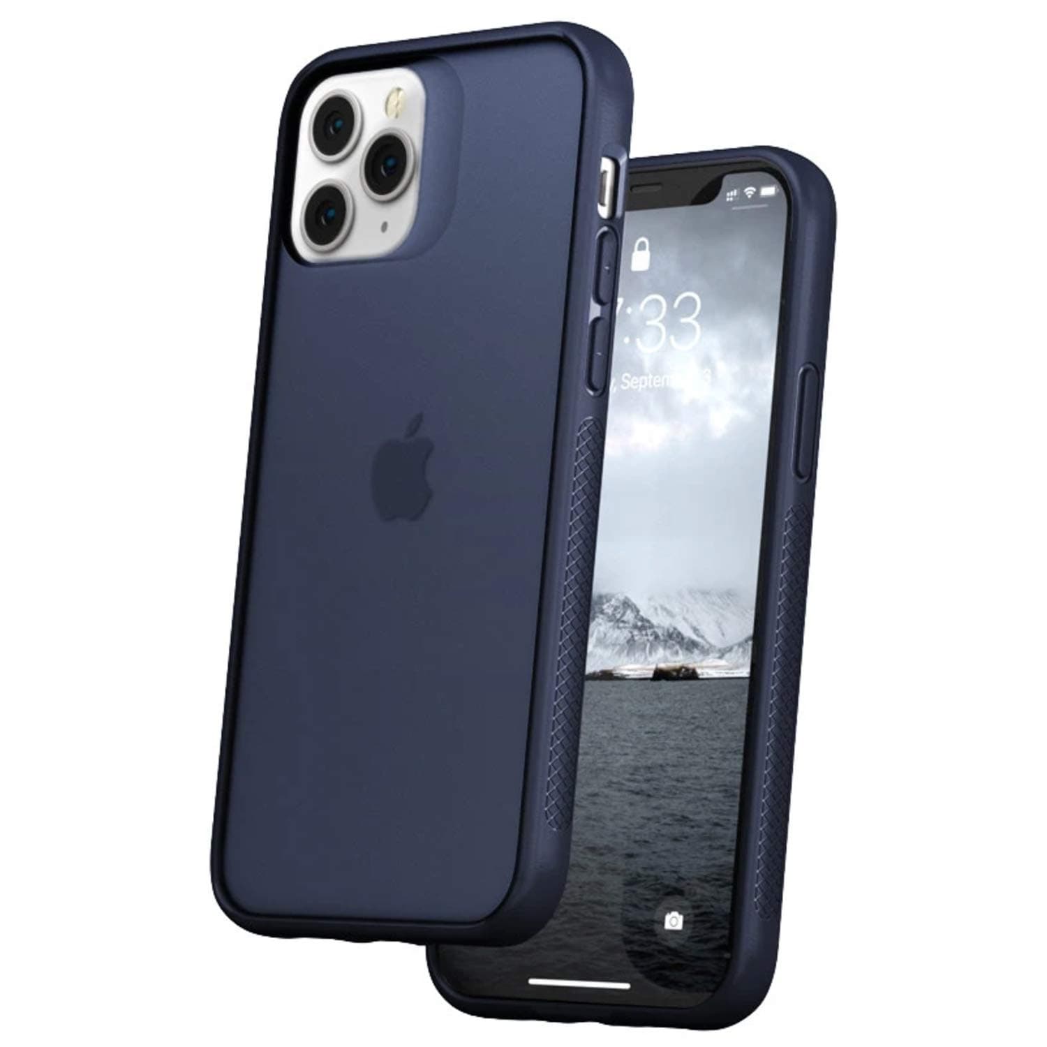 Caudabe Synthesis iPhone 12/12 Pro case [Slim], [Rugged], [Protective] (Navy)