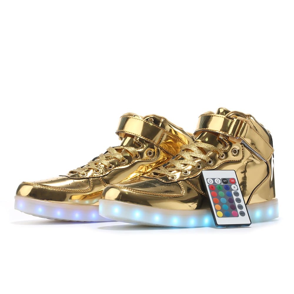 MaiDun LED Light Up Shoes High Top Sneakers with Remote Control for Womens Mens Kids Codenames