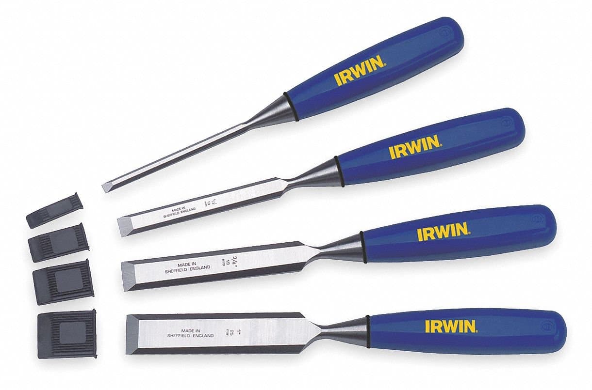Irwin Marples Wood Chisel Set, 4 PC, 1/4 To 1 In Tip
