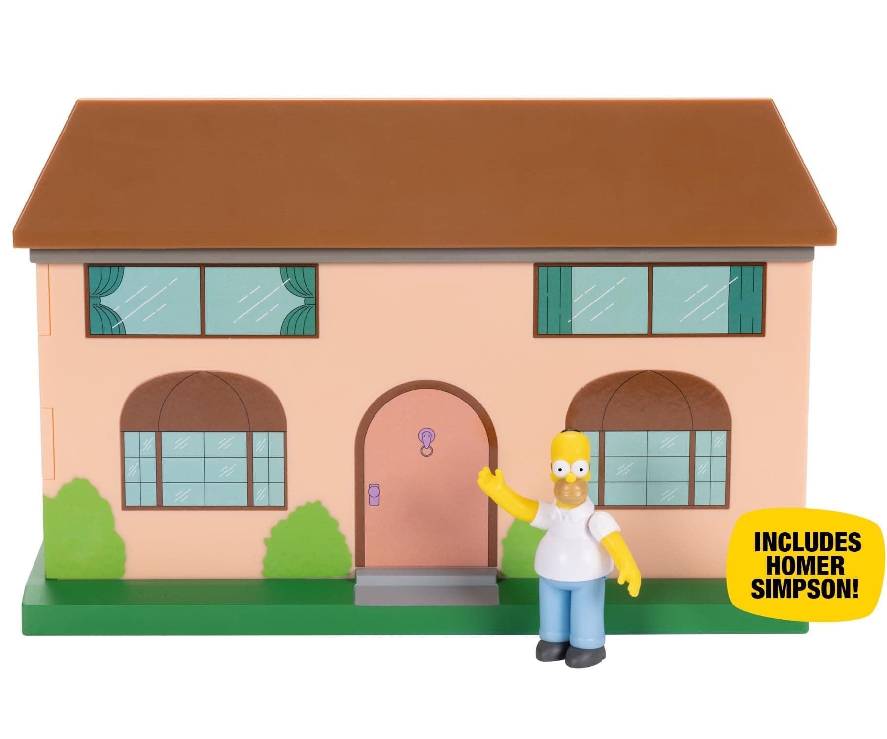 Disney The Simpsons Living Room Diorama House Playset, 2.5-Inch Scale Homer Action Figure and Accessories