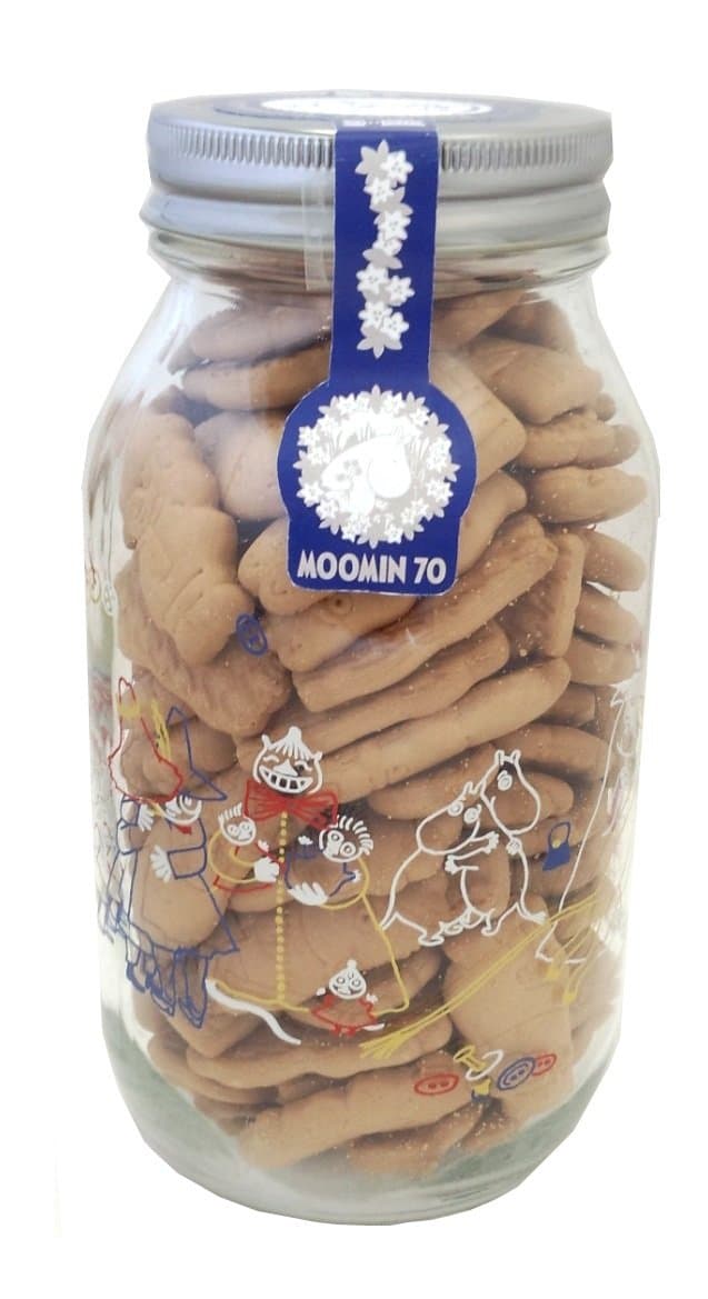 Hokuriku confectionery Moomin 70th blueberry biscuits bottle 200g