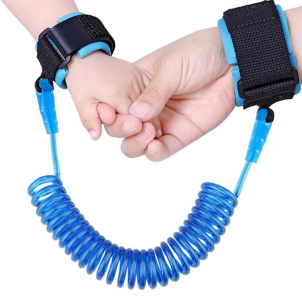 Child Safety Anti Lost Wrist Link, Harness Strap Rope Leash Walking Hand Belt for Toddlers, Babies & Kids (59 Inch, Blue)