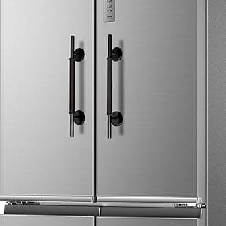 Magnetic Refrigerator Door Handle with Cover, Fridge Pull Handle Replacement Magnetic Towel Bar Keep Appliance Clean from Fingerprints Liquid Oil Food Stain for Metal Machine Door - 2pcs