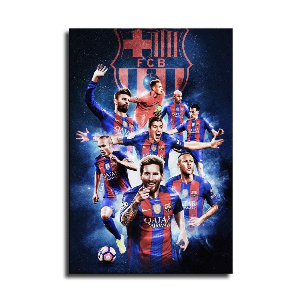 Fc Barcelona Player Wallpaper 2018 Canvas Art Poster and Wall Art Picture Print Modern Family Bedroom Decor Posters