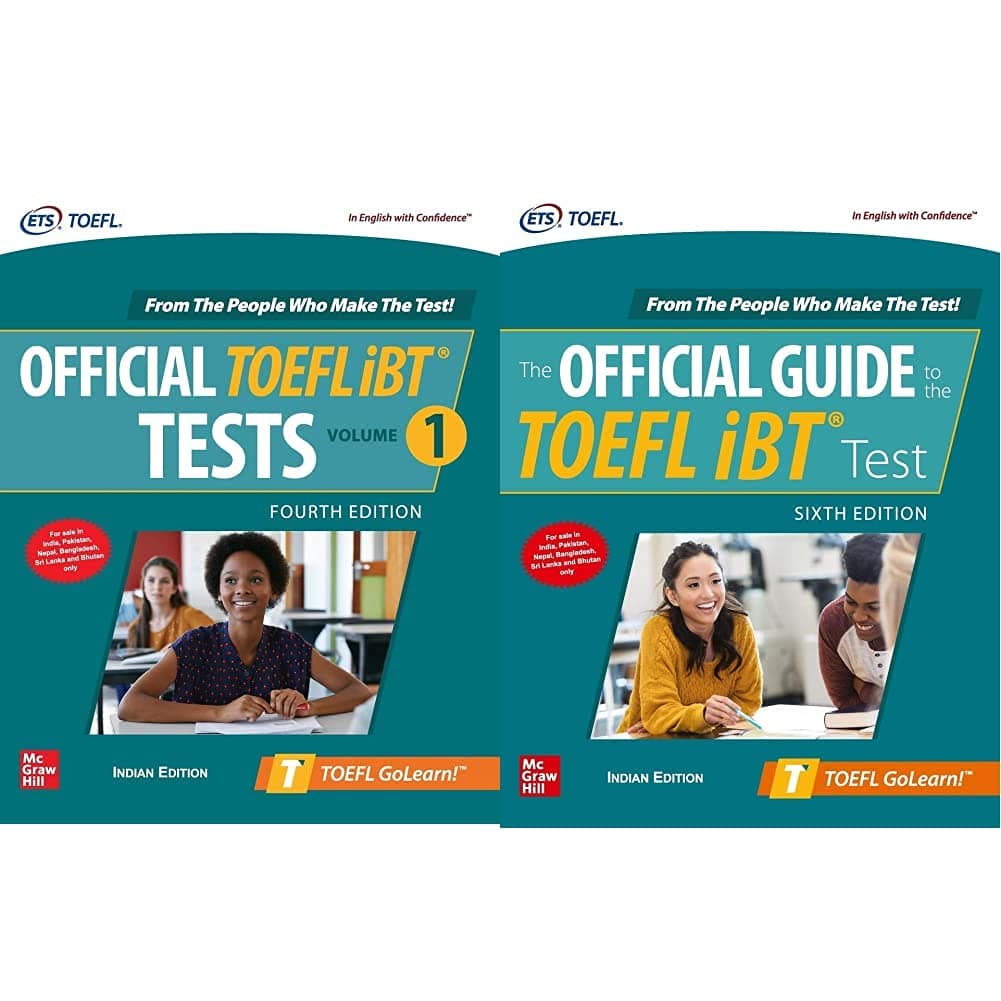 Official TOEFL iBT Tests Volume 1 - Fourth Edition & The Official Guide to the TOEFL iBT Test - Sixth Edition(Set of 2books) Product Bundle