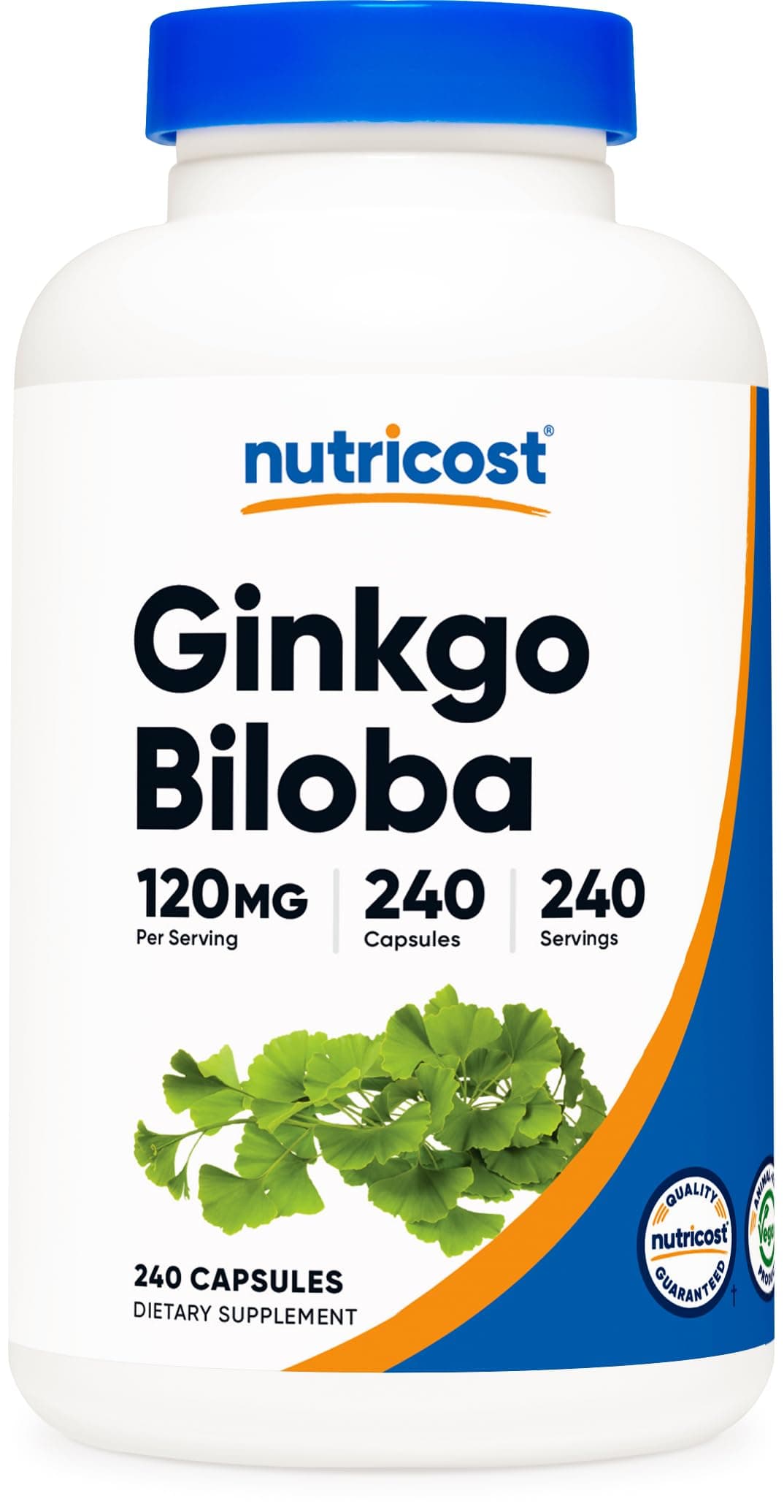 Ginkgo Biloba 120mg, 240 Capsules - Extra Strength Ginkgo Biloba Extract - Gluten Free & Non-GMO