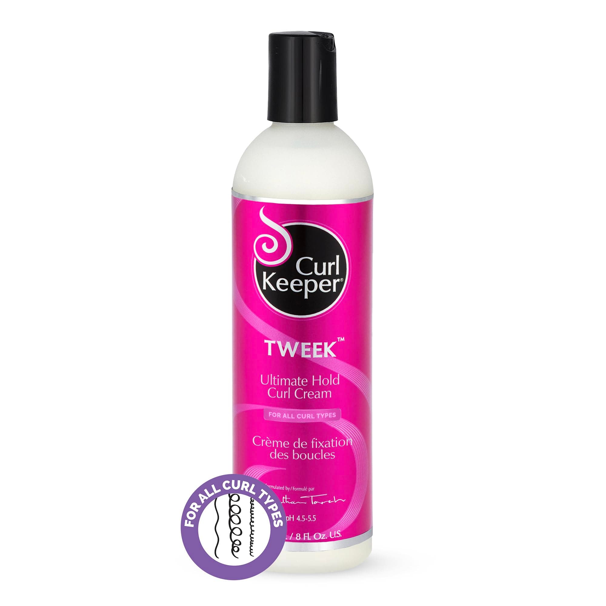 Curl Keeper Tweek - Hairspray In a Cream Form To Fine Tune Your Curly Hairstyles, 8 oz