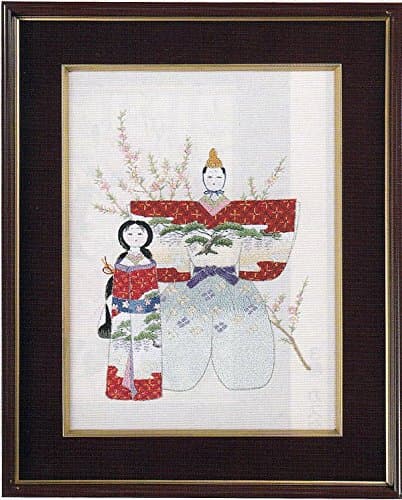 Shishu 153 Hina Dolls Japanese Punch Embroidery Kit