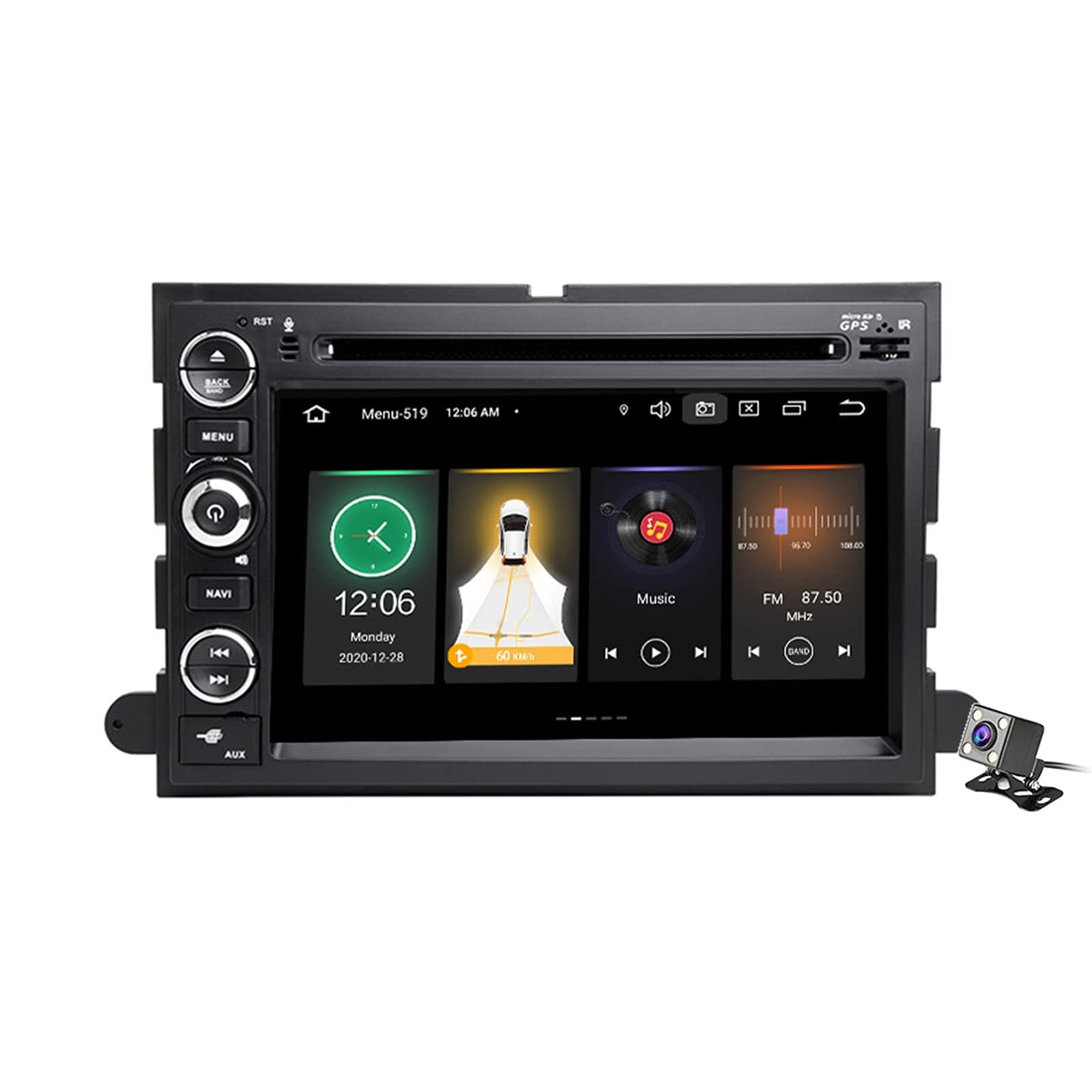 Buladala Android 11 Car Stereo Double Din for Ford F150 F350 P415 Raptor 2008-2014 7 Inch Touch Screen FM AM Radio BT GPS Support Mirror Link CD DVD Player Carplay Auto & Backup Camera